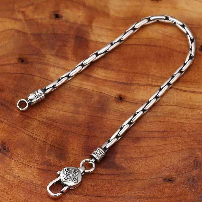 Hip Hop Retro Bamboo Bracelet | Stainless Steel - For Men | Includes: Bracelet