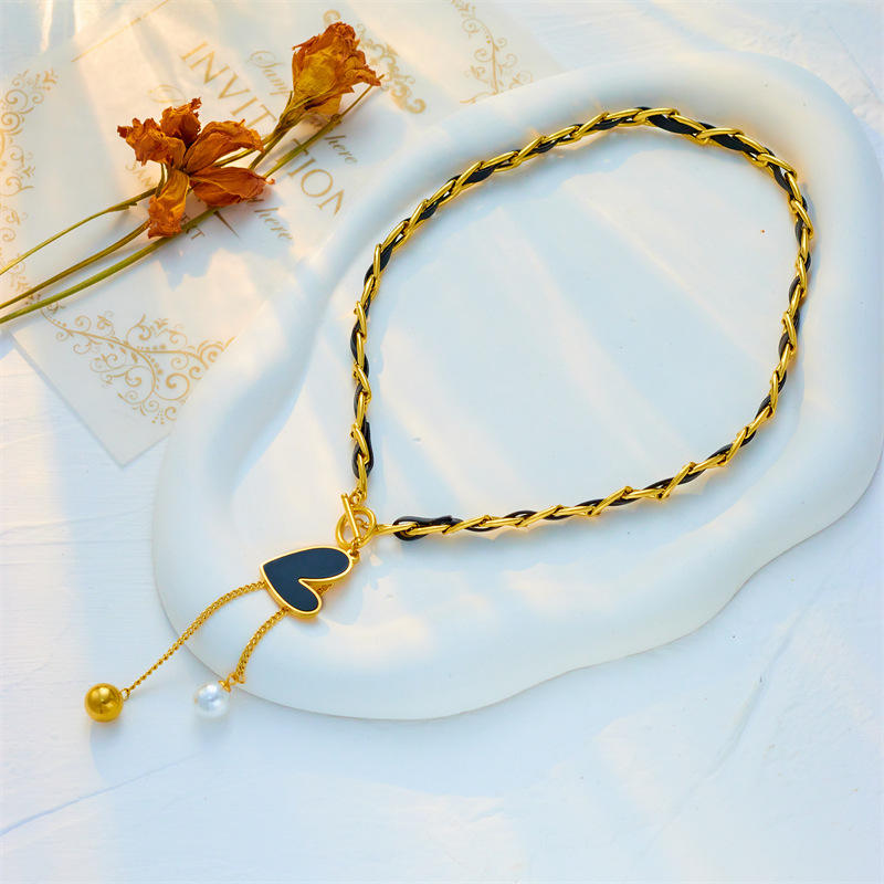 Mystic Heart Necklace | 18K PVD Gold Plated - For Women | Includes: Necklace