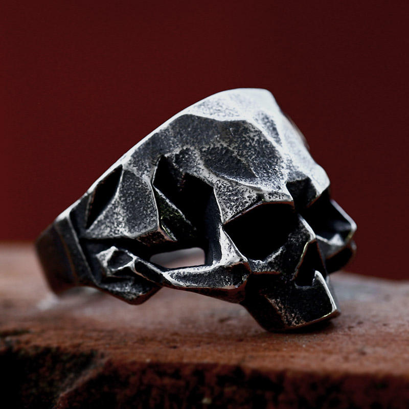 Viking Skull Ring | Stainless Steel– For Men | Includes: Ring