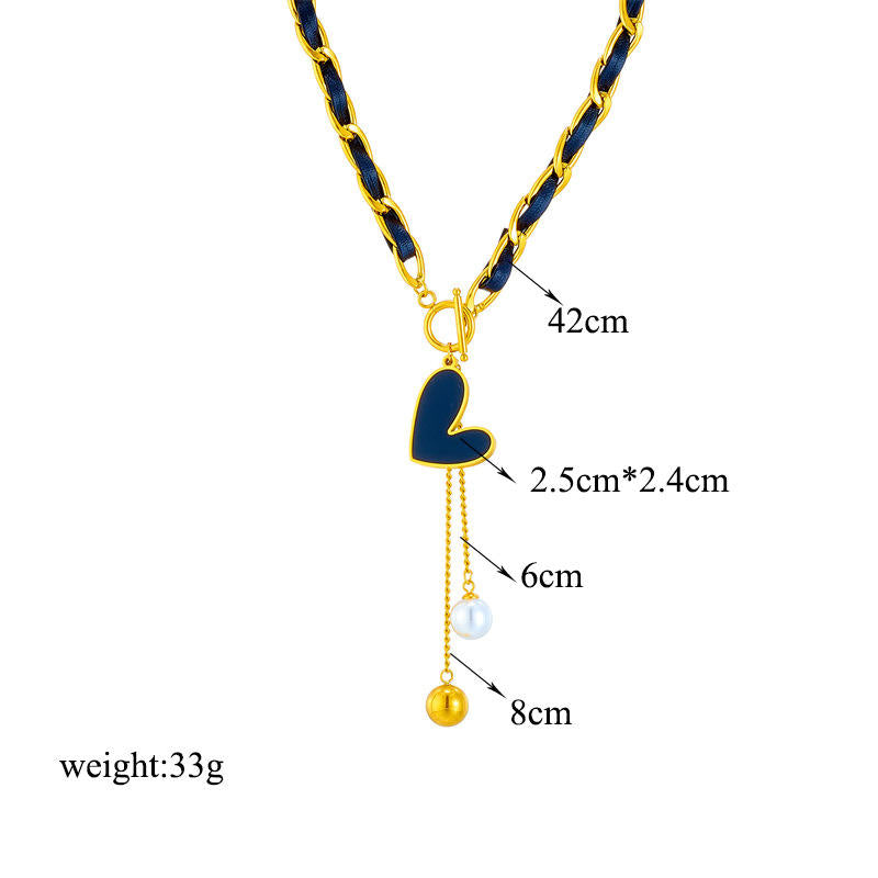 Mystic Heart Necklace | 18K PVD Gold Plated - For Women | Includes: Necklace