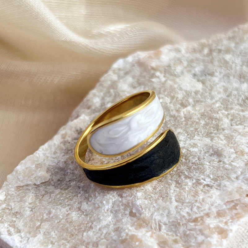 Luna Bloom Ring | PVD 18K Gold Plated, Stainless Steel, Water Proof - For Women | Includes: Ring