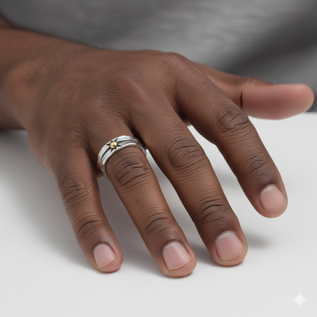 Luck Sunshine Ring Flexi Size | Premium Alloy– For Men | Includes: Ring