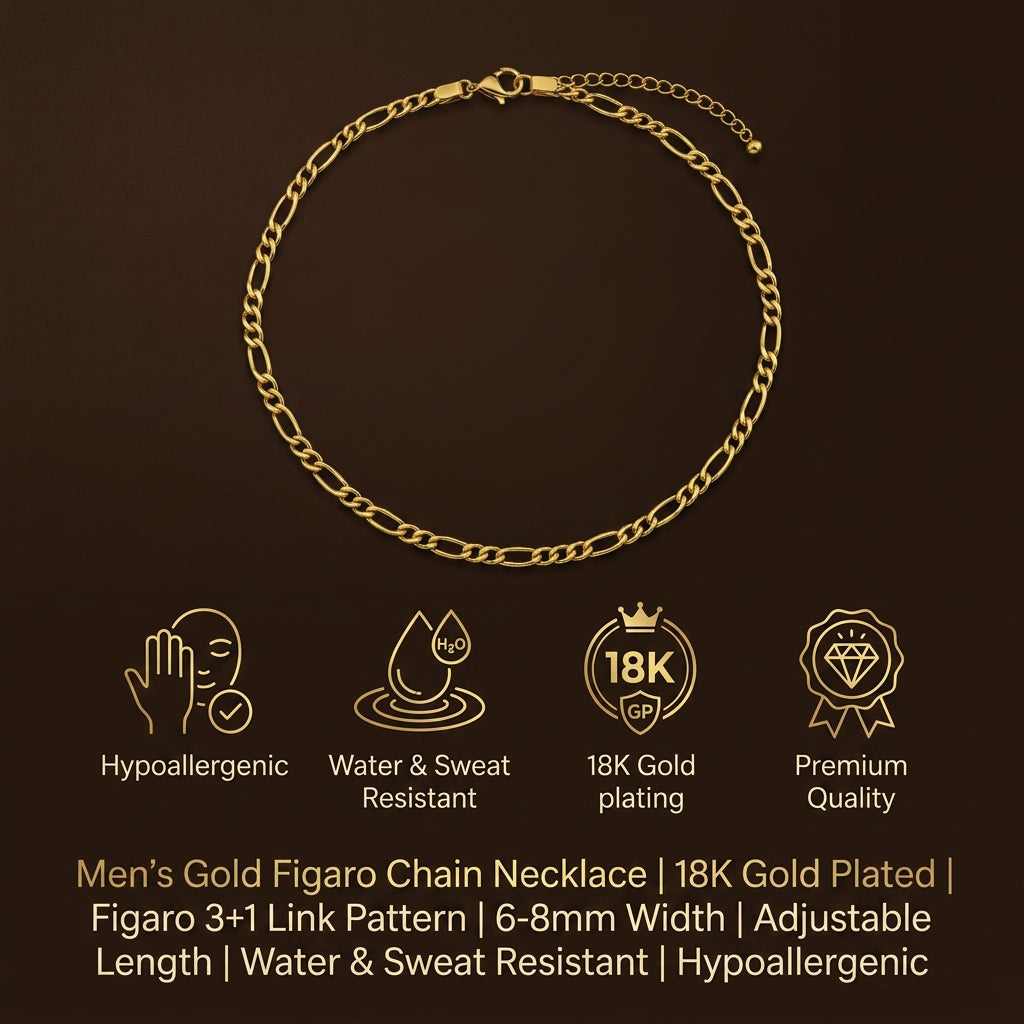 Rhythm FIGARO LINK Necklace | Gold-Tone - For Women | Includes: Necklace