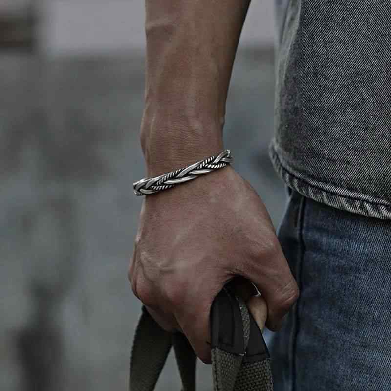 Classic Design Adjustable Kada Bracelet | Premium Alloy - For Men | Includes: Bracelet