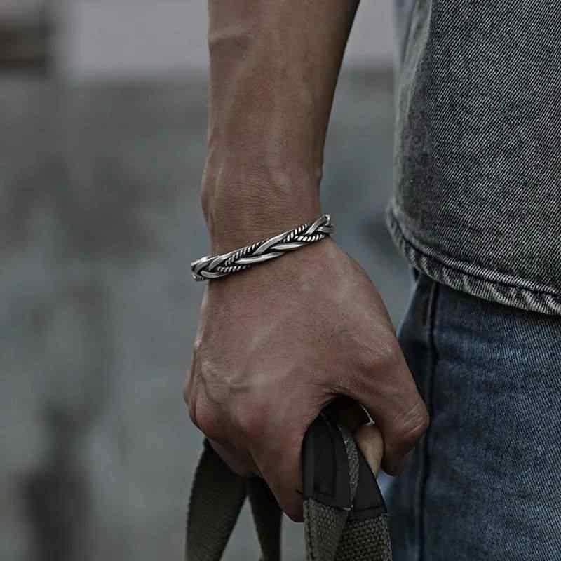 Classic Design Adjustable Kada Bracelet | Premium Alloy - For Men | Includes: Bracelet
