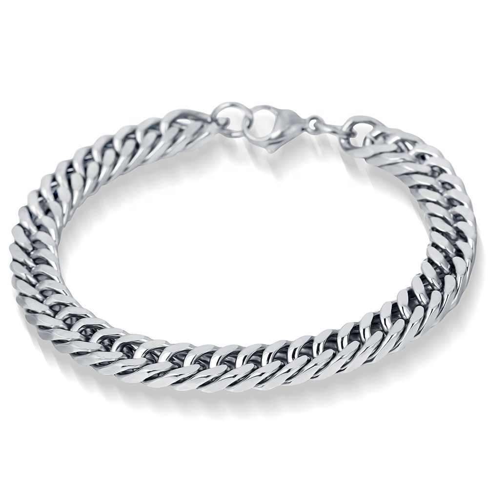 Twinned Necklace Bracelet Duo SET for MEN | REAL Steel - For Men | Includes: Necklace, Bracelet