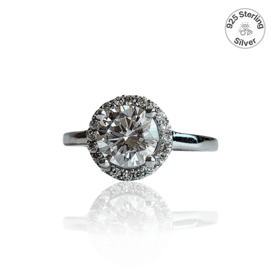 Sphere Ring | 925 Silver & Zircon - For Women | Includes: Ring