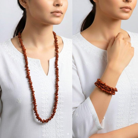 Bold Terra Necklace | Red Jasper Stone - For All | Includes: Necklace