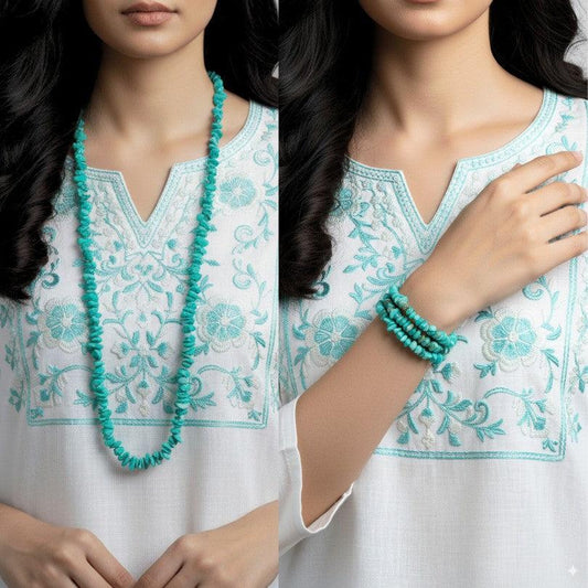 Power Pulse Necklace | Amazonite Stone - For All | Includes: Necklace