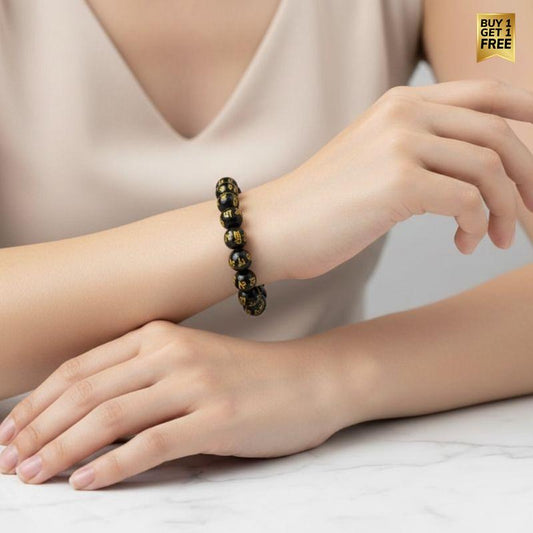 Mystic Bracelet | Black Om Mani | Includes: Bracelet