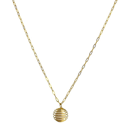 Dainty Whirl Rosy Golden Necklace | Rose Quartz - For Women | Includes: Necklace