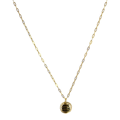 Dainty Whirl immunity Golden Necklace | Garnet Stone - For Women | Includes: Necklace