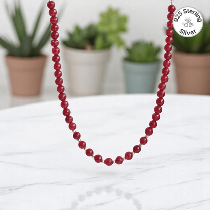 Fairy Dust Necklace | 925 Silver & Onyx - For Girl Kids | Includes: Necklace