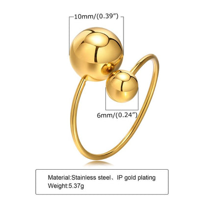 Magic Twist Adjustable Ring | 18K PVD Gold Plated- For Women | Includes: Ring