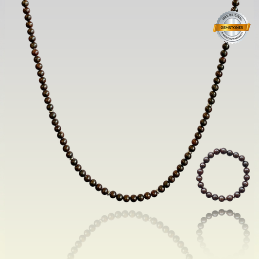 Passion Garnet Set | Garnet - For Unisex | Includes: Necklace & Bracelet