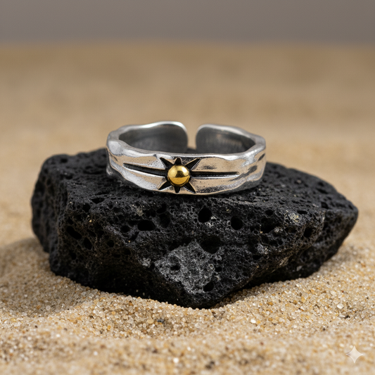 Luck Sunshine Ring Flexi Size | Premium Alloy– For Men | Includes: Ring
