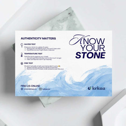Calm Stone Earrings | White Turquoise & Silver PVD Plated - For Women | Includes: Earrings