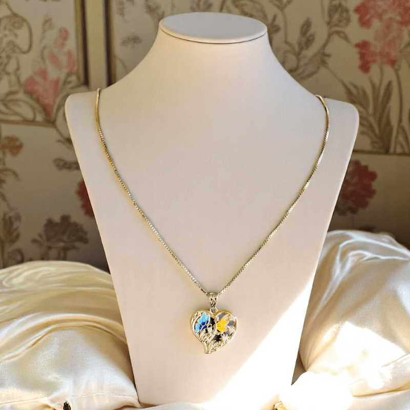 Angel in the Heart Necklace | 925 Silver - For Women | Includes: Necklace