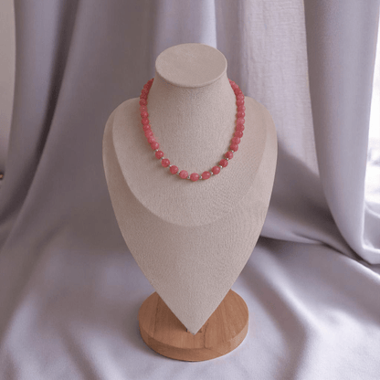 Joy Charm Necklace | 925 Silver & Rhodonite Stone - For Girl Kids | Includes: Necklace