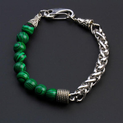 Transformation Flexi Bracelet | Malachite Stone - For Men | Includes: Bracelet