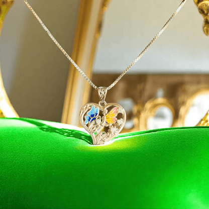 Angel in the Heart Necklace | 925 Silver - For Women | Includes: Necklace