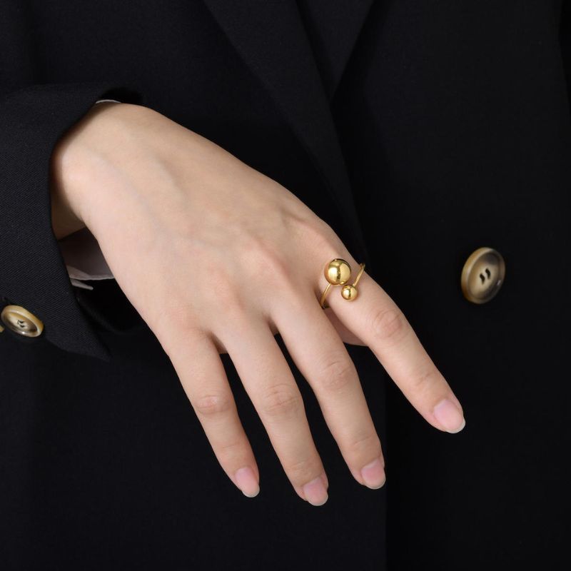 Magic Twist Adjustable Ring | 18K PVD Gold Plated- For Women | Includes: Ring