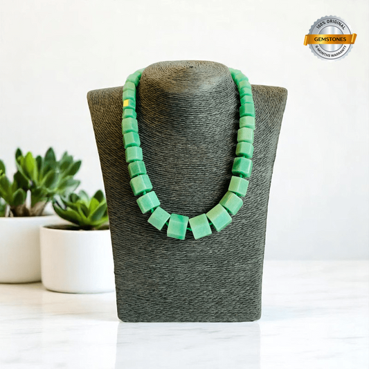 Emerald Drift Necklace | Aventurine Stone - For Women | Includes: Necklace