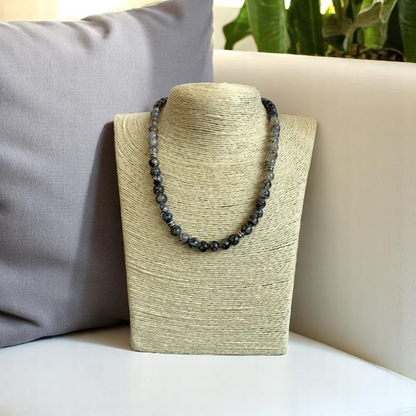 Mystic Dragon Vein Set | Dragon Vein Agate - For Unisex | Includes: Necklace & Bracelet