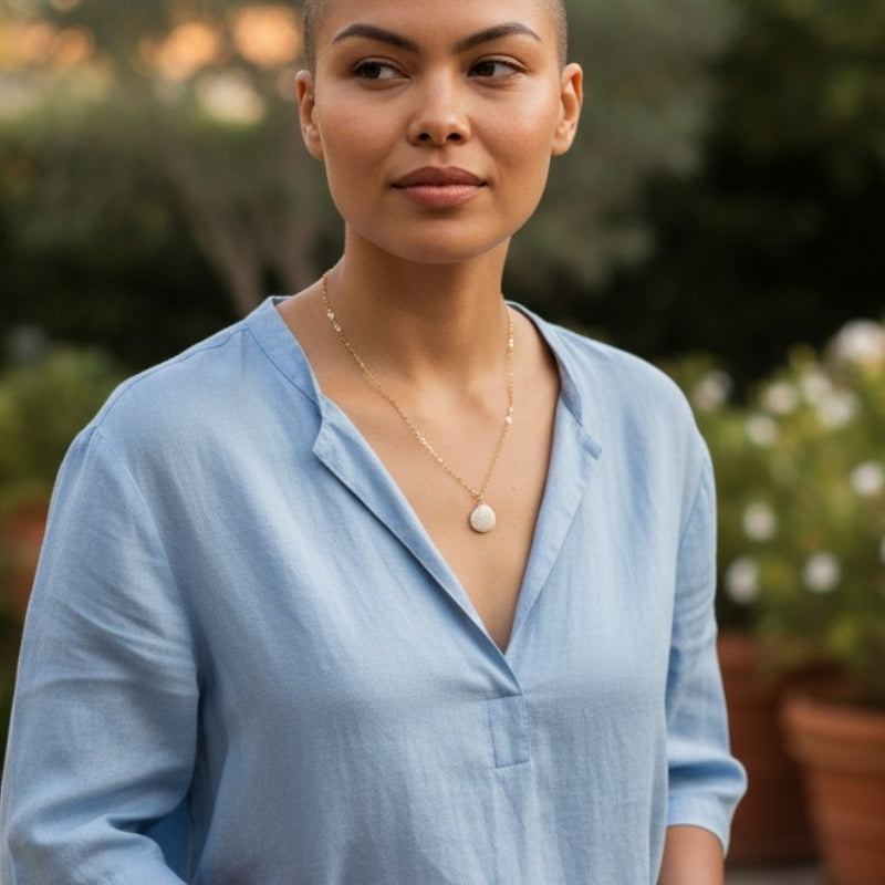 Cockle Shell Necklace | Natural Cockle Shell- For Women | Includes: Necklace