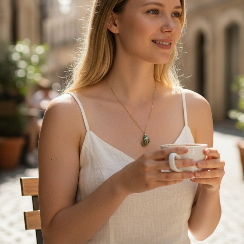 Florida Rock Shell Necklace | Natural Florida Rock Shell- For Women | Includes: Necklace