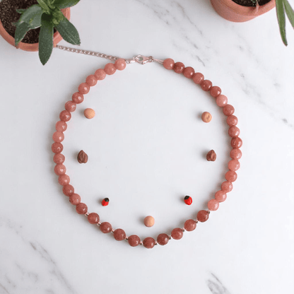 Little Sunshine Necklace | 925 Silver & Sunstone - For Girl Kids | Includes: Necklace