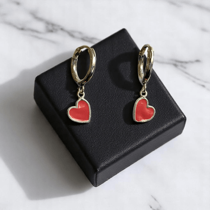 Graceful Heart Earrings | 925 Silver - For Women | Includes: Earrings