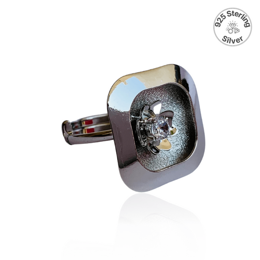 Rosebud Radiance Ring | 925 Silver - For Women | Includes: Ring