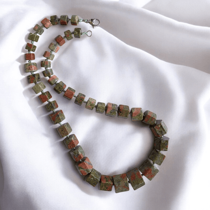 Heartwood Unakite Necklace | Unakite Stone - For Women | Includes: Necklace