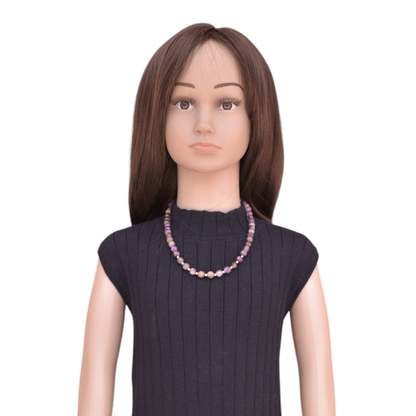 Purple Pixie Necklace | 925 Silver & Amethyst Stone - For Girl Kids | Includes: Necklace