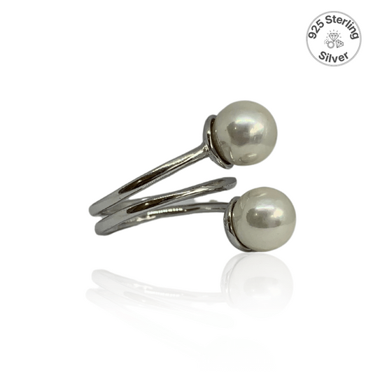 Celestial Pearl Ring | 925 Silver & Pearl - For Women | Includes: Ring