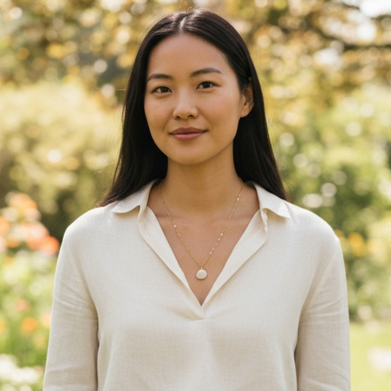 Cockle Shell Necklace | Natural Cockle Shell- For Women | Includes: Necklace