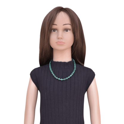 Cheerful Crystal Necklace |  925 Silver & Agate Stone- For Girl Kids | Includes: Necklace