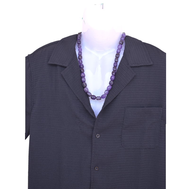 Velvet Fire Necklace | 925 Silver & Amethyst Stone  - For All | Includes: Necklace