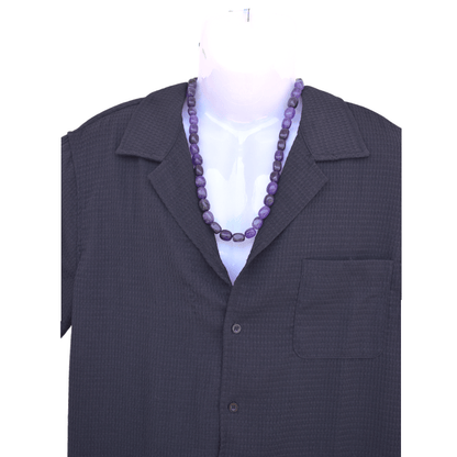 Velvet Fire Necklace | 925 Silver & Amethyst Stone  - For All | Includes: Necklace