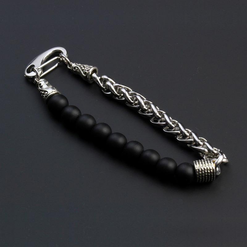 Protection Flexi Bracelet | Obsidian Stone - For Men | Includes: Bracelet
