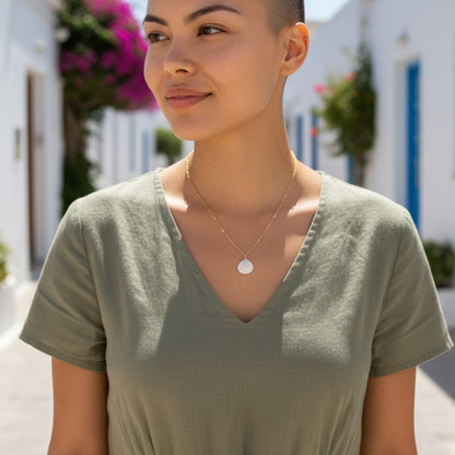 Cockle Shell Necklace | Natural Cockle Shell- For Women | Includes: Necklace