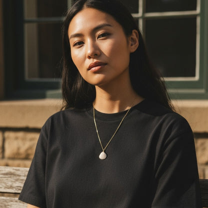 Calico Clam Necklace | Natural Calico Clam- For Women | Includes: Necklace