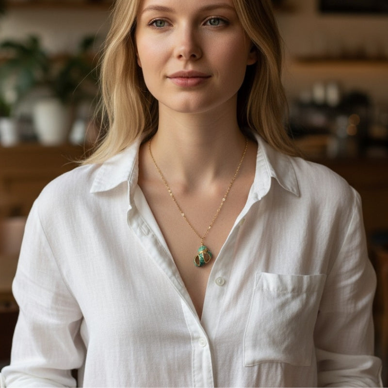 Florida Rock Shell Necklace | Natural Florida Rock Shell- For Women | Includes: Necklace