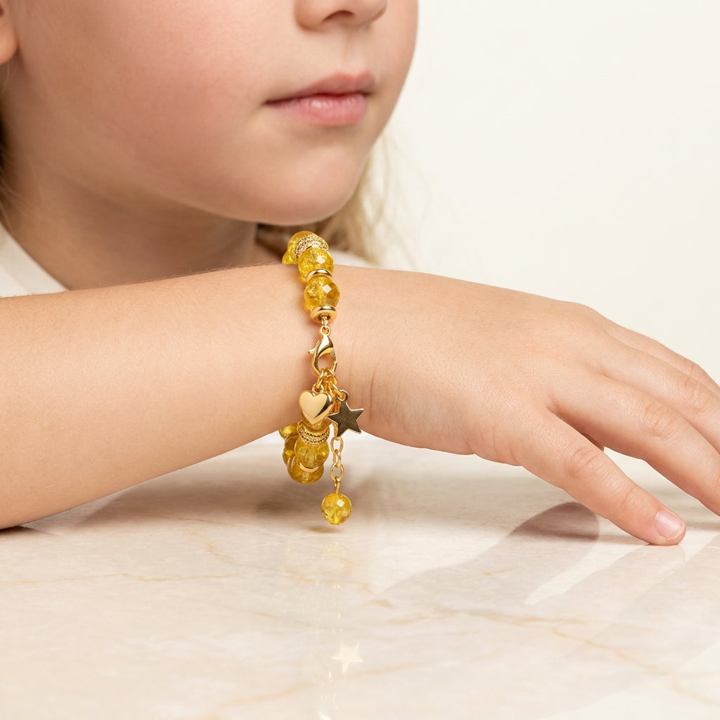 Sunny Citrine Bracelet | Citrine - For Kids Girls | Includes: Bracelet
