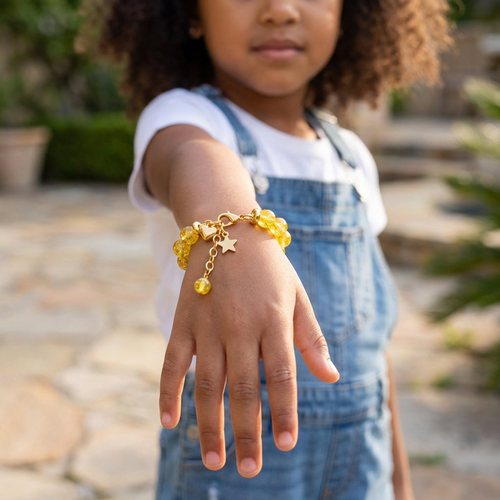 Sunny Citrine Bracelet | Citrine - For Kids Girls | Includes: Bracelet