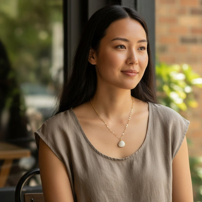 Cockle Shell Necklace | Natural Cockle Shell- For Women | Includes: Necklace