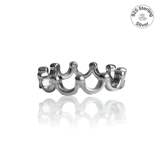 Regal Crown Ring | 925 Silver - For Women | Includes: Ring