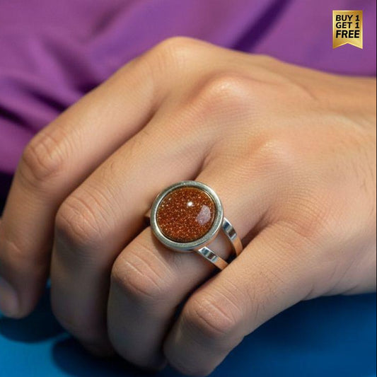 Adjustable Clarity Ring| Sunstone - For Unisex | Includes: Ring