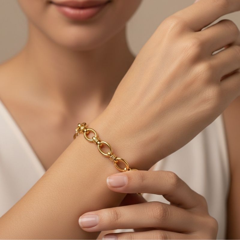 AuraLink Luxe Bracelet | PVD Gold Plated - For Women | Includes: Bracelet